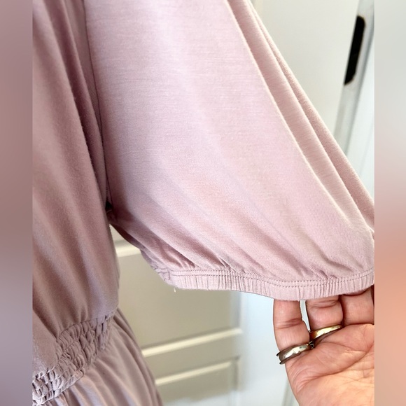 TORRID Jersey Smocked Puff Sleeve Empire Dress w/Pockets Size 2 (18-20) - Picture 5 of 13